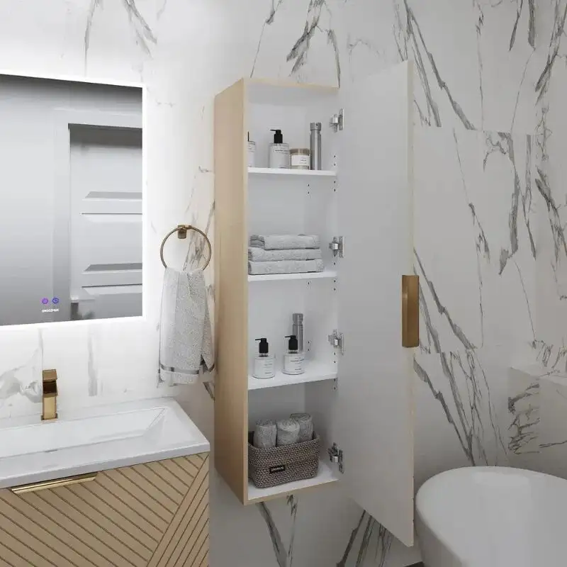Grossman Шкаф-пенал для ванной Блисс-35 303547 – фото товара