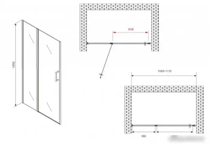 Душевая дверь Abber Sonnenstrand AG04110BS - фото товара