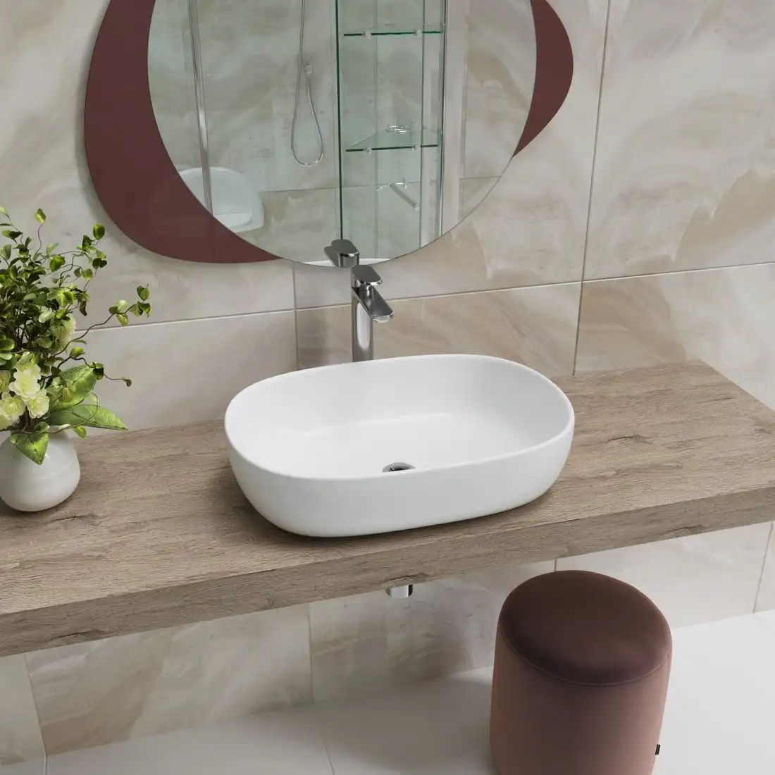 Умывальник Lauter 21836 + клапан 21190W - фото товара