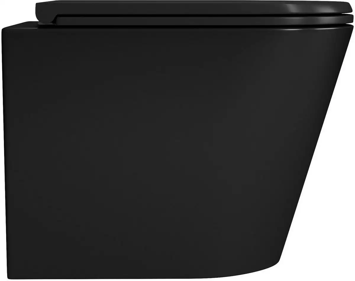 Унитаз подвесной D&K Venice DT1026025 (черный, сиденье микролифт) - фото товара