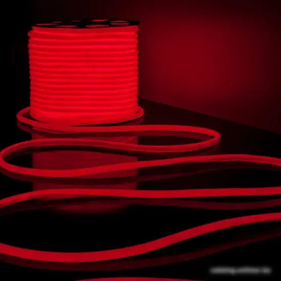 Гибкий неон Elektrostandard 220V 9.6W 144Led 2835 IP67 круглый красный a043549 – фото товара