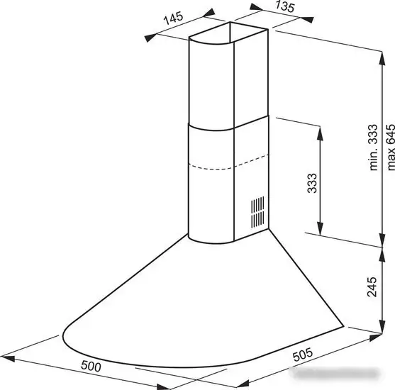 Кухонная вытяжка Hansa OKC5111MIH - фото товара