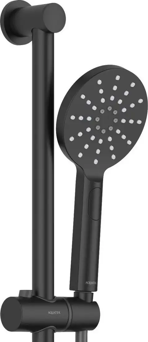 Душевой гарнитур Aquatek Оберон AQ2016MB (черный матовый) - фото товара