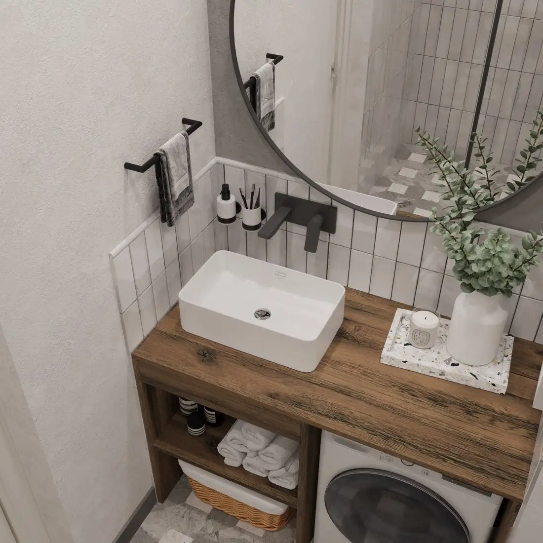 ЗОВ Тумба под умывальник Стамбул 120 S120LAW0LAWWM (аттик) – фото товара