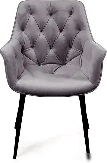 Стул с подлокотниками Ваш день Archi Barkhat 27 (серый, 2шт)