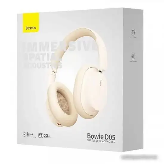 Наушники Baseus Bowie D05 (белый/бежевый) – фото товара