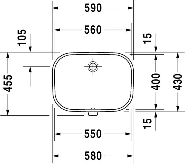 Умывальник Duravit D-Code 58x45.5 [0338560000] - фото товара