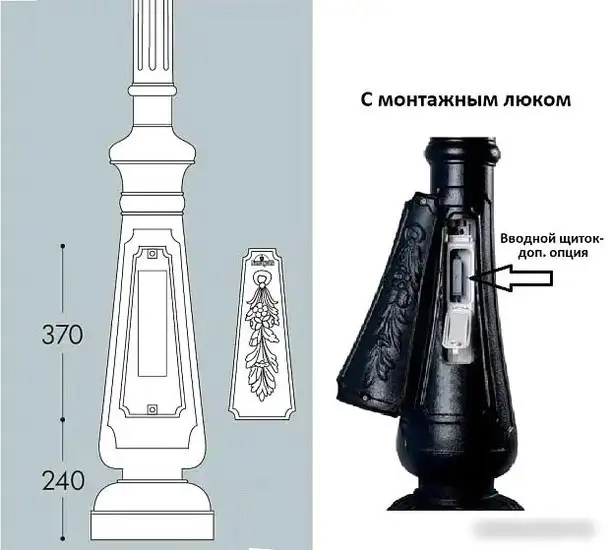 Фонарный столб Fumagalli Nebo 000.202.000.B0 – фото товара