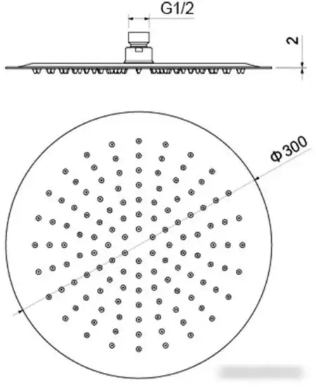 Душевая лейка Aquatek AQ2075CR - фото товара