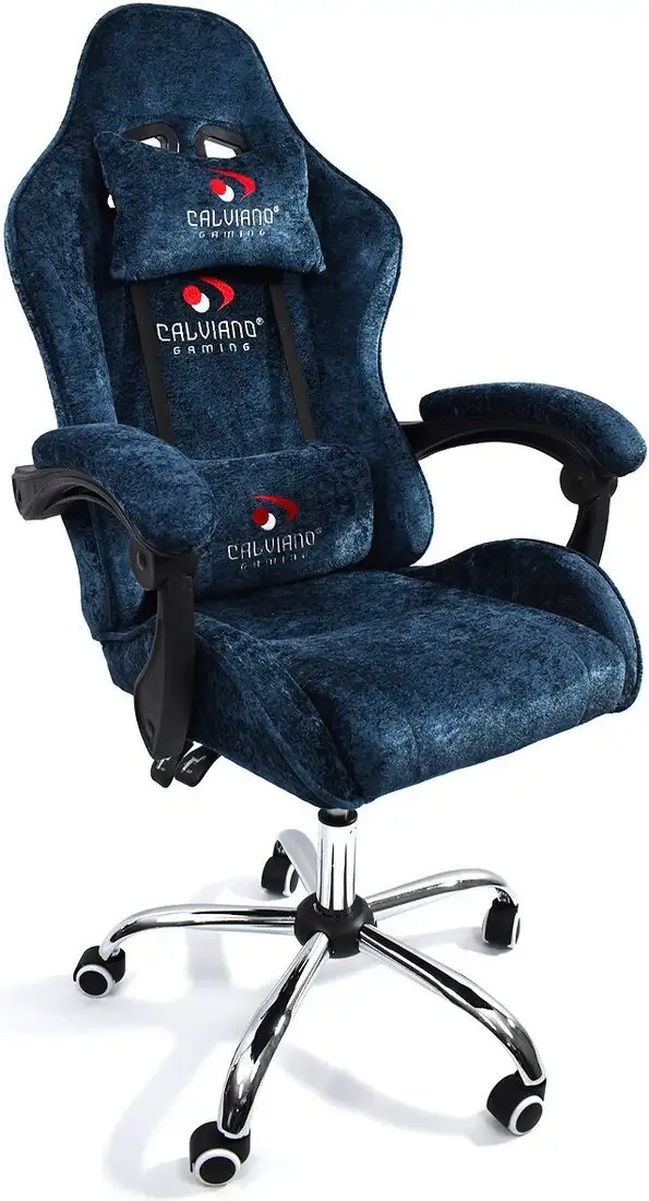 Игровое (геймерское) кресло Calviano Nero (blue plush) – фото товара