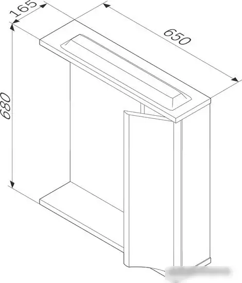 AM.PM Шкаф с зеркалом Like [M80MPR0651WG] – фото товара
