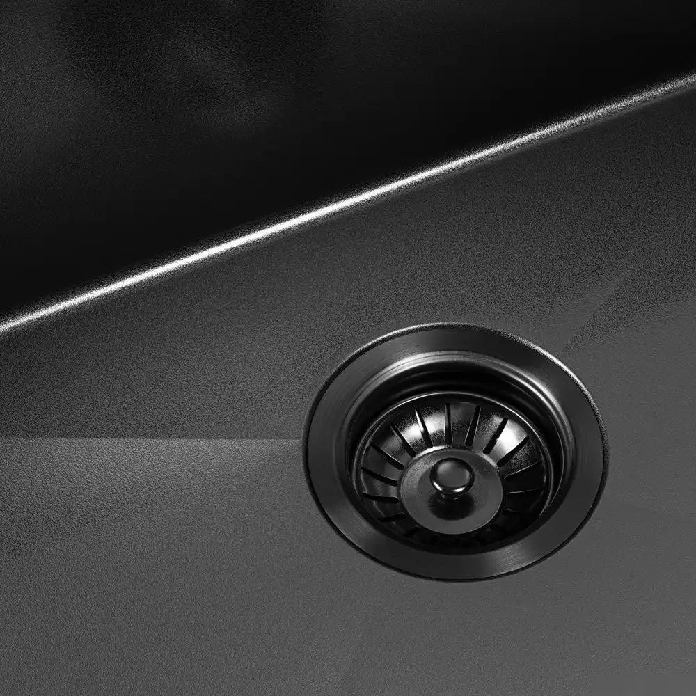 Кухонная мойка ARFEKA ECO AR 550*450 BLACK PVD NANO DECOR VOLCANIC ROCK - фото товара