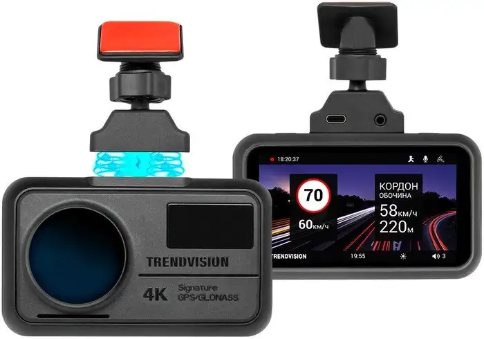 Видеорегистратор-GPS информатор (2в1) TrendVision TDR-725 Real 4K – фото товара