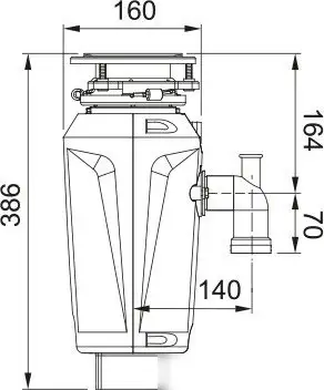 Измельчитель пищевых отходов Franke Slim 75 134.0715.096 - фото товара