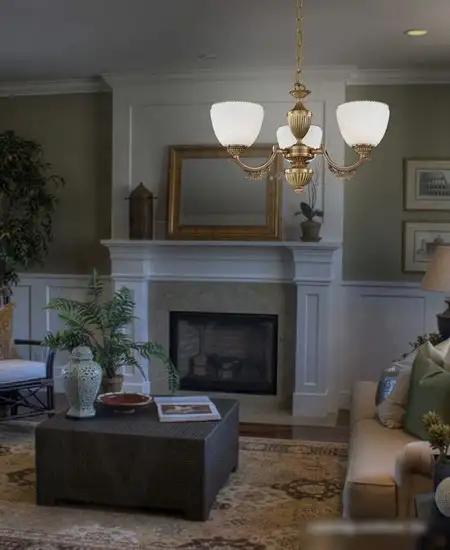 Люстра средней высоты Reccagni Angelo 8651 L 8651/3 – фото товара