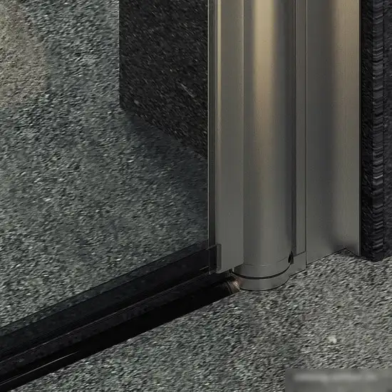 Душевая дверь MaybahGlass 198x80 MGD-803-5 (прозрачное стекло/хром матовый) - фото товара