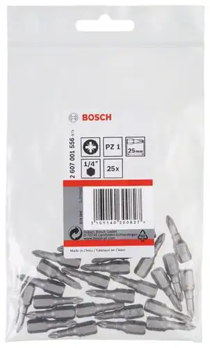 Набор бит Bosch 2607001556 (25 предметов) – изображение в каталоге