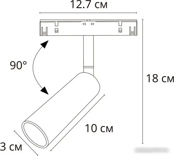 Трековый светильник Arte Lamp Linea A4660PL-1WH – фото товара