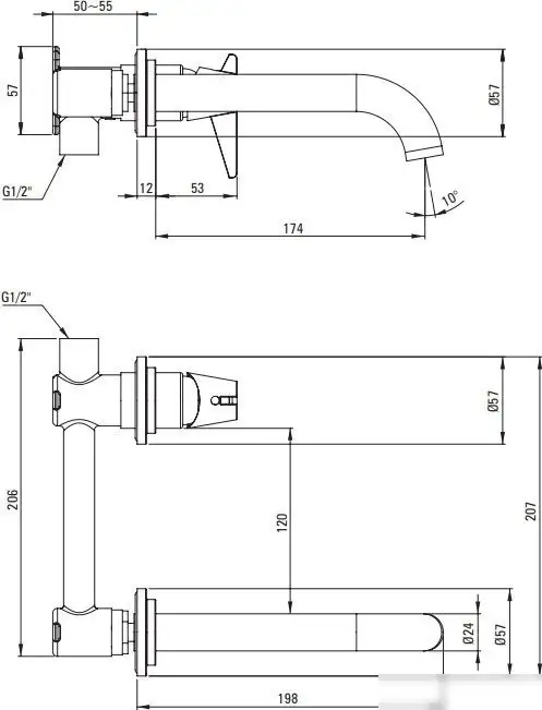 Смеситель Deante Temisto BQT M54L - фото товара