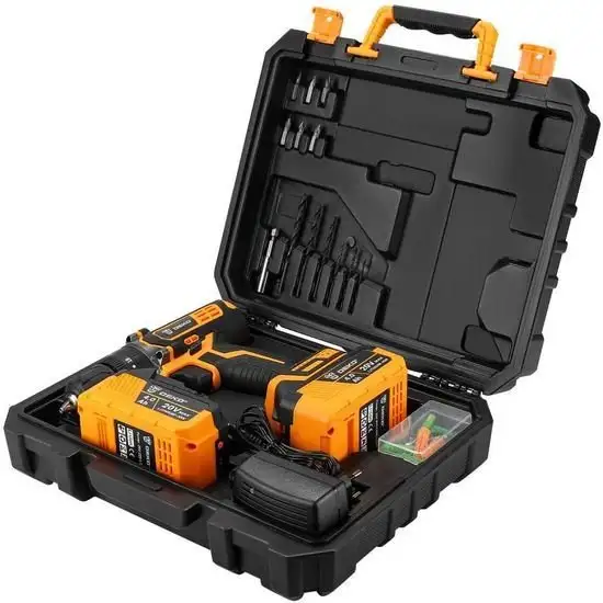 Ударная дрель-шуруповерт Deko DKCD20 Impact 063-4420 (с 2-мя АКБ, кейс) – фото товара