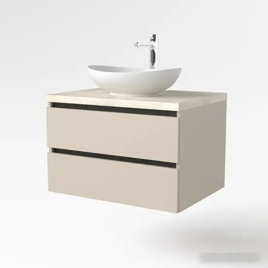 Дабер Тумба под умывальник 002 Т2.8.0.17Ч (бежевый/черный) – фото товара