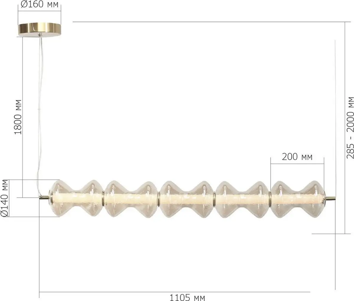Припотолочная люстра ST Luce SL6136.243.01 – фото товара