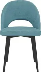Стул Трия Амели конус Т2 (черный муар/велюр бирюзовый) – изображение в каталоге