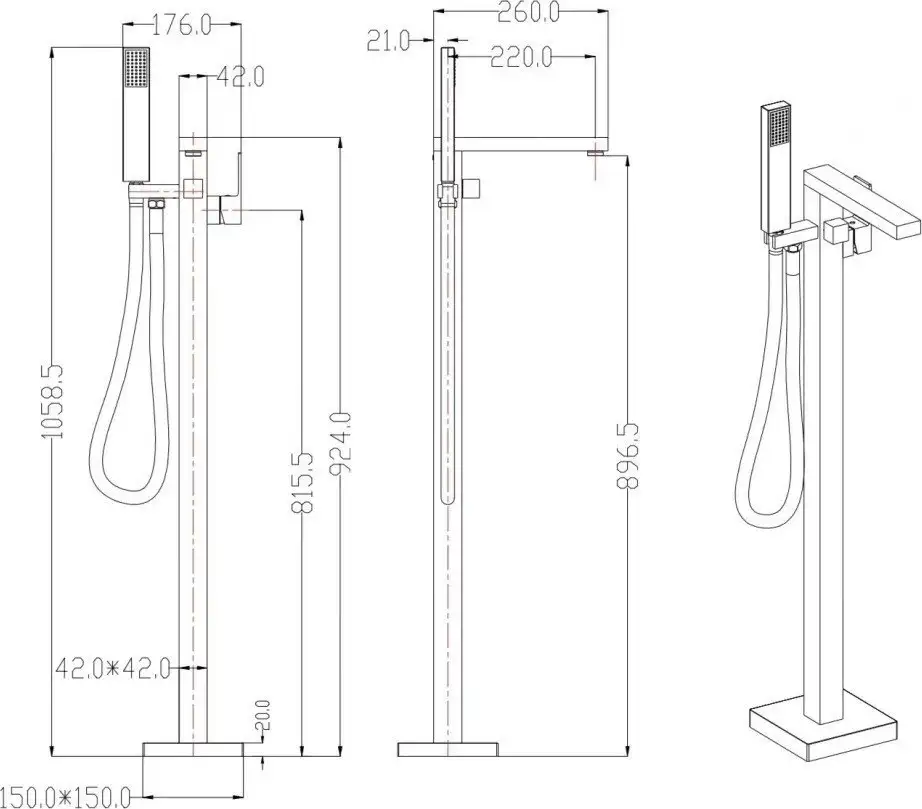 Смеситель Grocenberg GB800 (хром) - фото товара