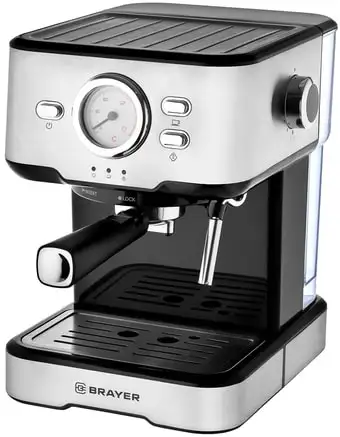 Рожковая помповая кофеварка Brayer BR1101 - изображение в каталоге