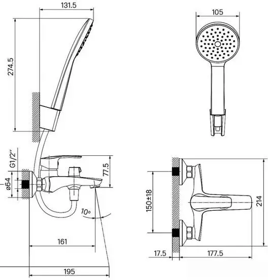 Смеситель IDDIS Ray RAYWT02i02 - фото товара