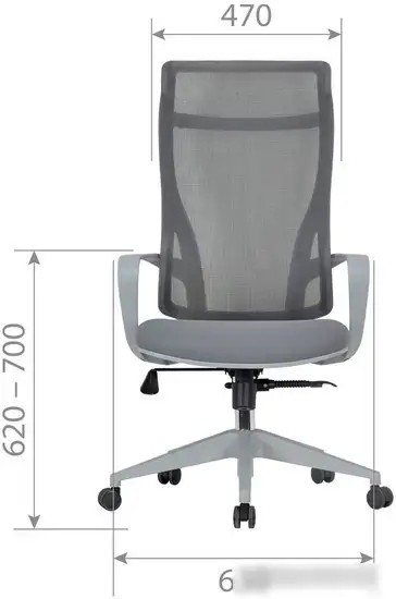 Офисное кресло CHAIRMAN CH577 (красный пластик/красный) – фото товара