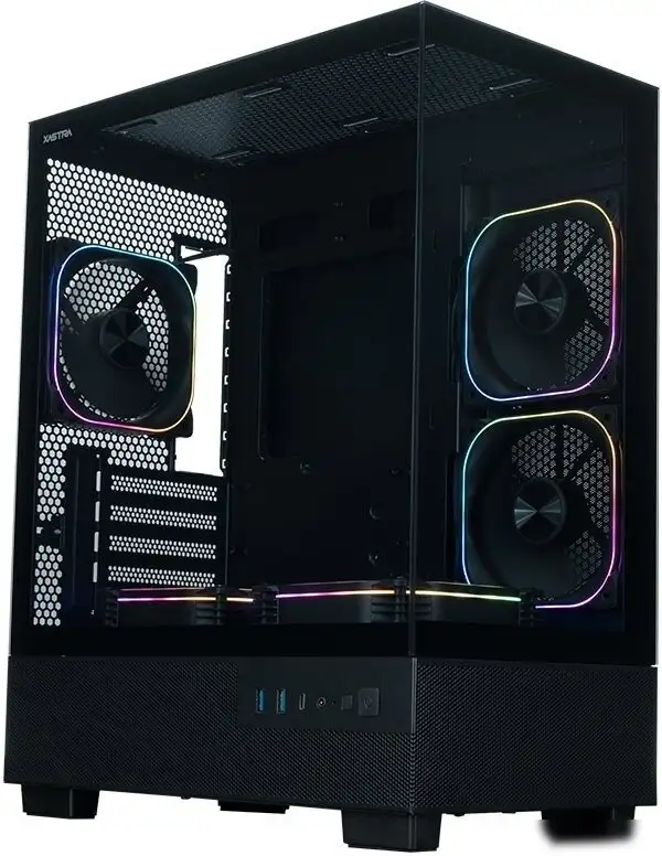 Корпус XASTRA Q400M 5ARGB-FG-C6-UC (черный) – фото товара
