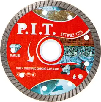 Отрезной диск алмазный P.I.T. ACTW02-T125 – изображение в каталоге