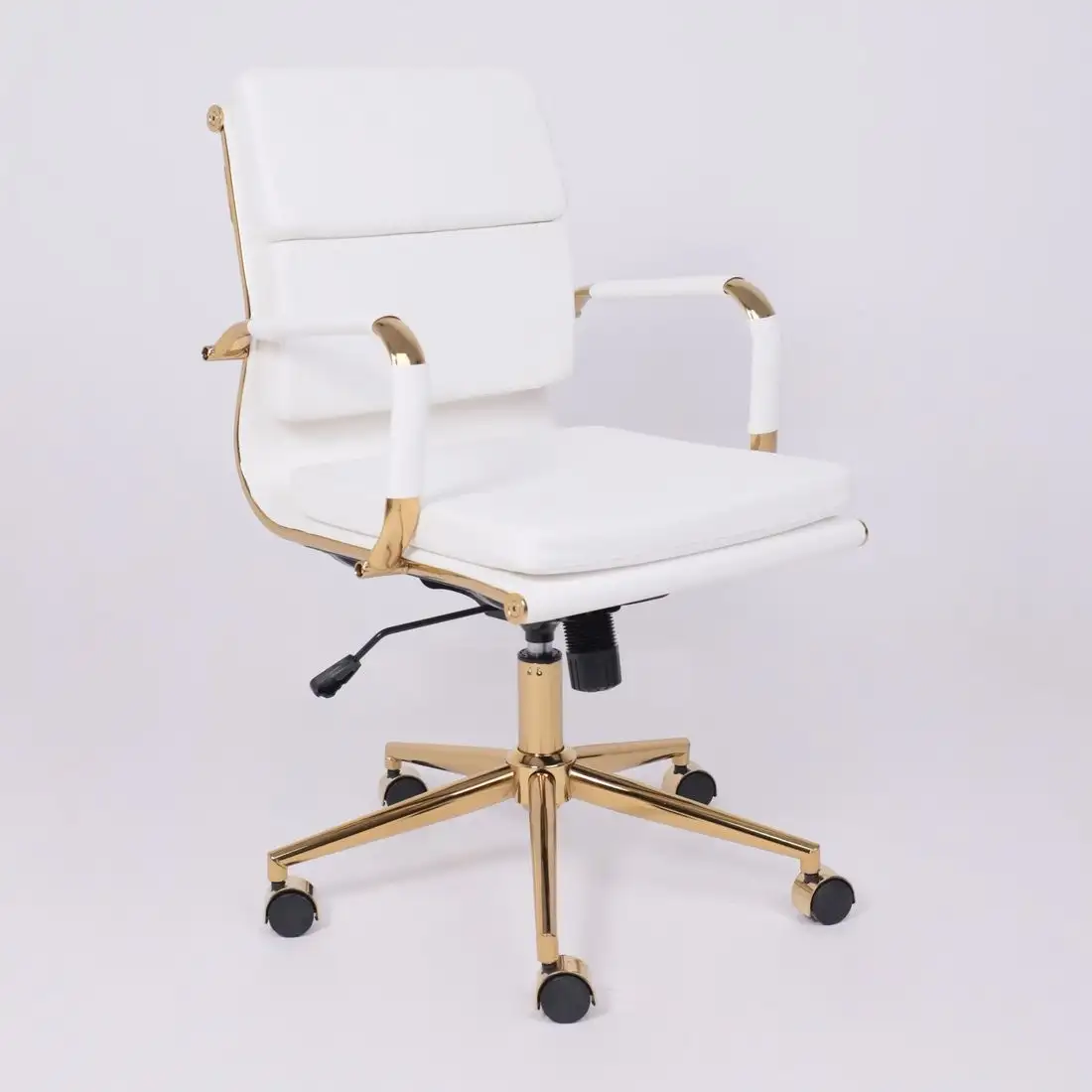 Офисное кресло AksHome Indigo LB (белый/золотой) – фото товара