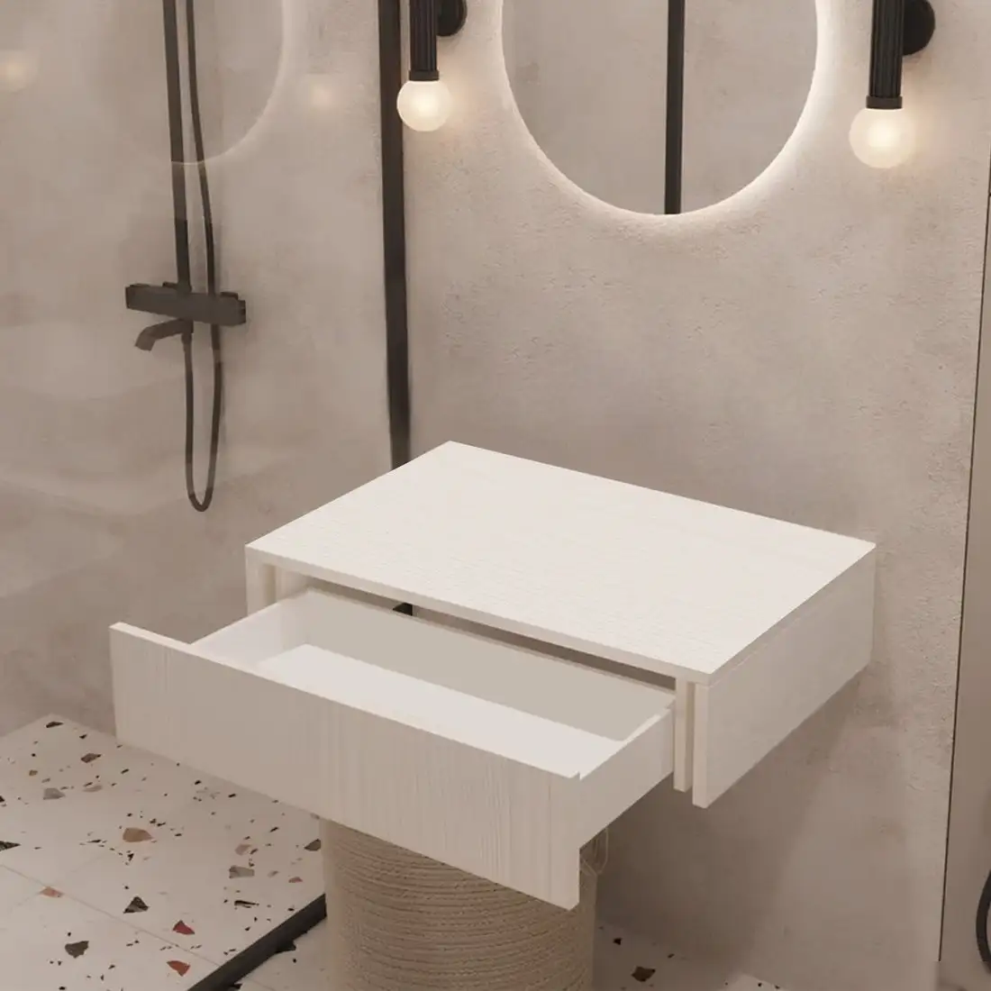 ЗОВ Тумба под умывальник Токио Премиум 2 60 TP260WWPTOC (белый) – фото товара