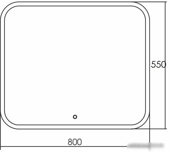 Мебель для ванных комнат Grossman Зеркало Comfort LED 80x55 380550 – фото товара