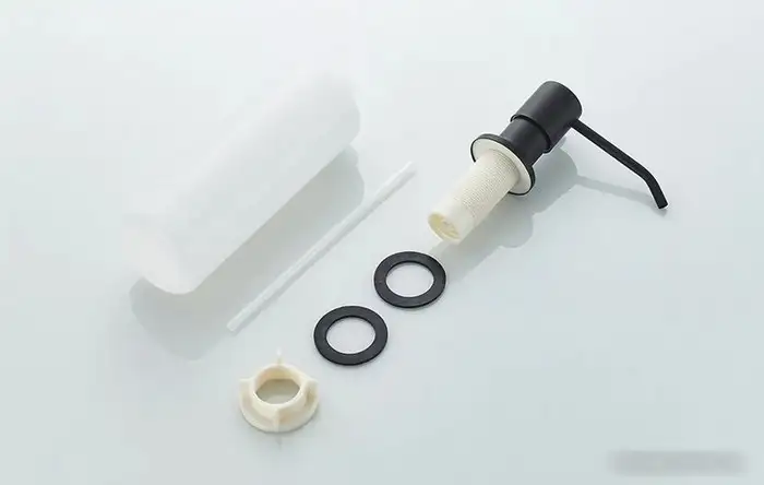 Кухонная мойка БелЭворс Rio + смеситель W74004-2 + дозатор L405F (черный) - фото товара