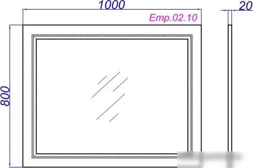 Aqwella Зеркало Империя Emp.02.10/ (W) – фото товара