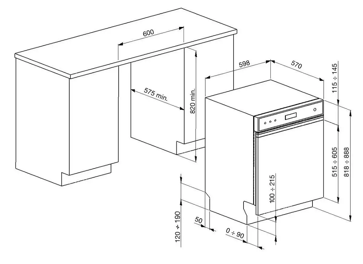 Встраиваемая посудомоечная машина Smeg PL364CN - фото товара