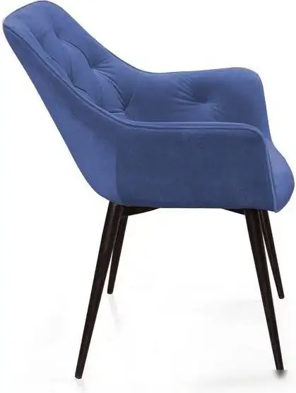 Стул с подлокотниками Ваш день Archi Barkhat 81 (темно-синий, 2шт)