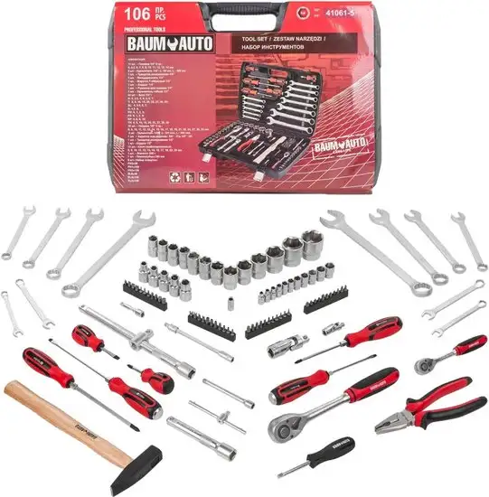 Универсальный набор инструментов BaumAuto BM-41061-5 (106 предметов) – фото товара