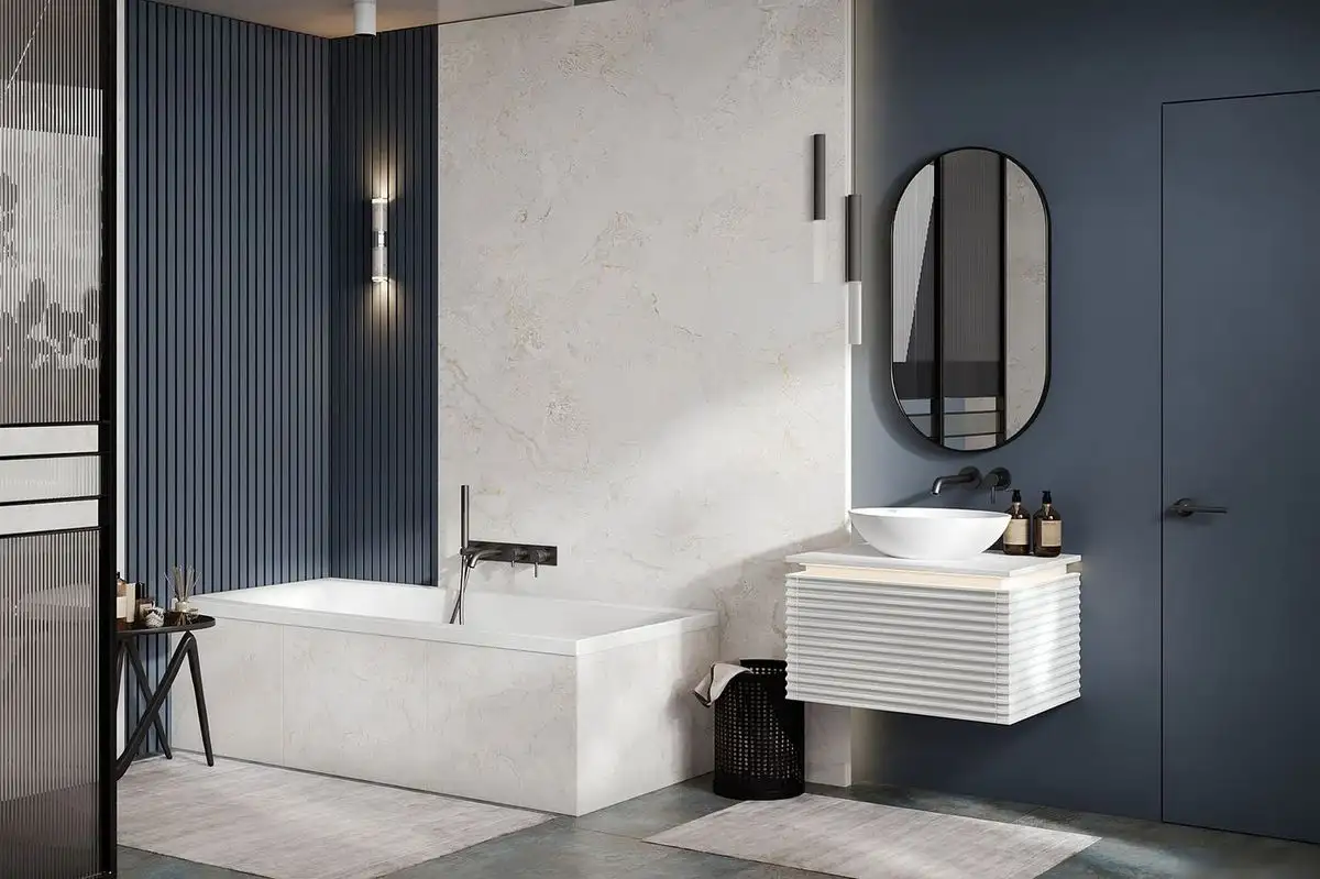 Ванна Belux Импульс 1500 (с ножками и экраном) - фото товара