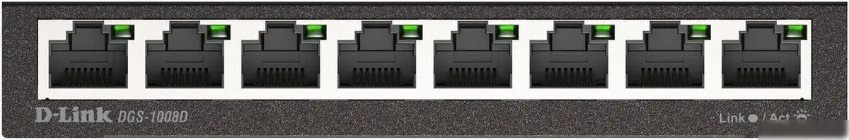 Неуправляемый коммутатор D-Link DGS-1008D/R1A – фото товара
