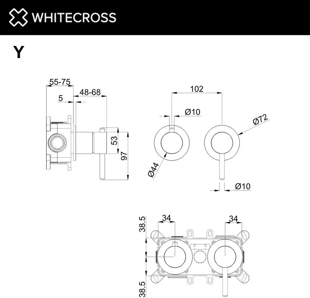 Смеситель Whitecross Y1243NIB (брашированный никель) - фото товара