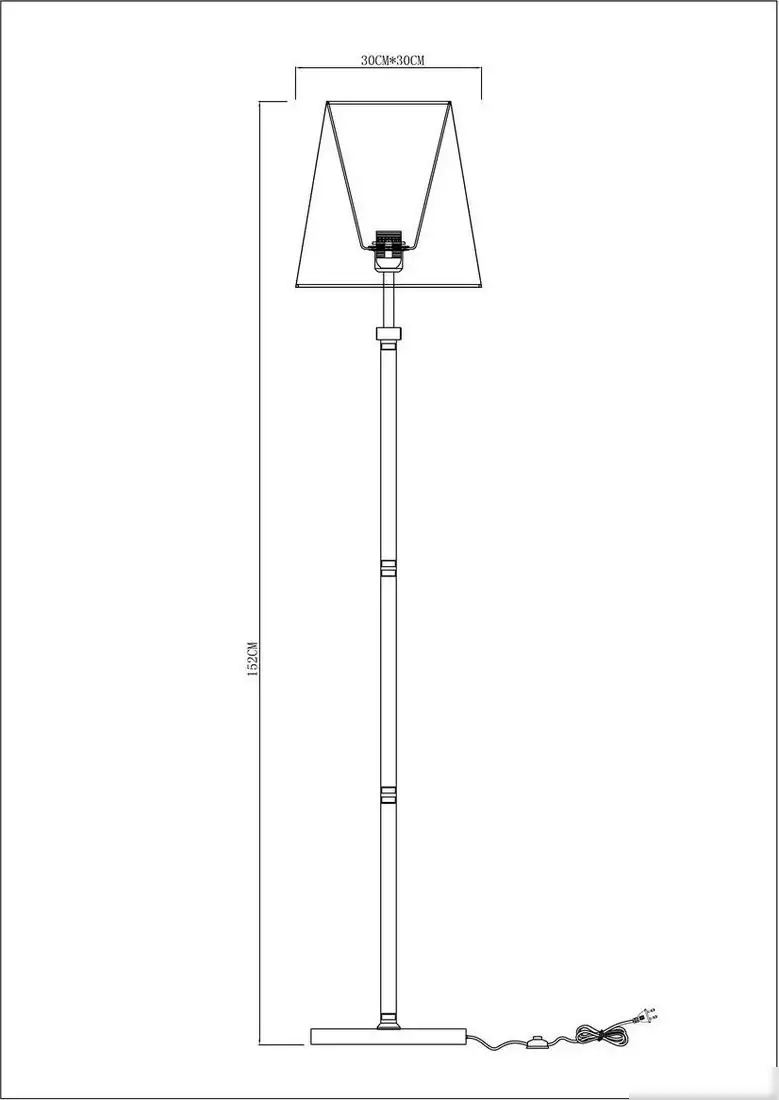 Торшер Arte Lamp Kensington A4098PN-1CC