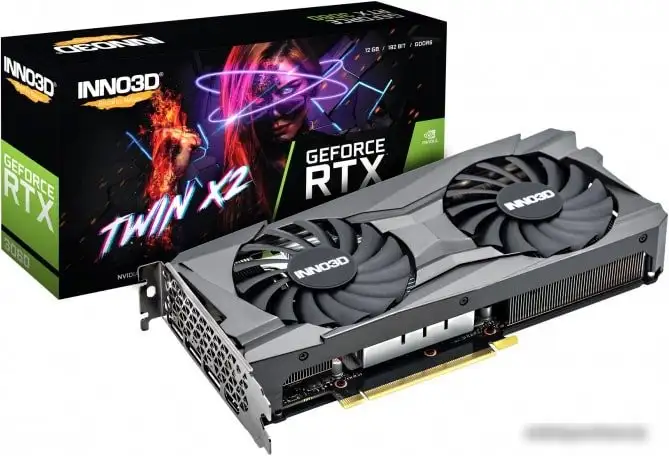 Видеокарта Inno3D GeForce RTX 3060 Twin X2 12GB GDDR6 N30602-12D6-119032AH – фото товара