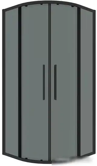 Душевой уголок Grossman Cosmo 80x80x195 301.K33.02.8080.21.10 (черный матовый/тонированное стекло)