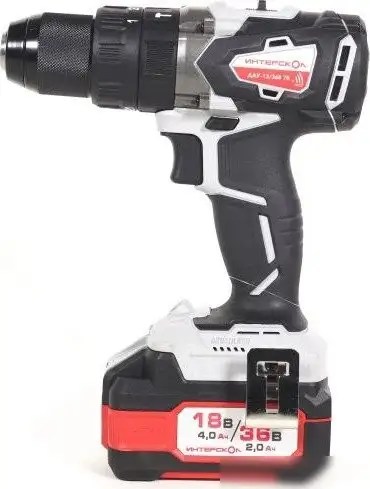 Ударная дрель-шуруповерт Интерскол ДАУ-13/36В 70 813.2.2.70 (с 2-мя АКБ, кейс) – фото товара