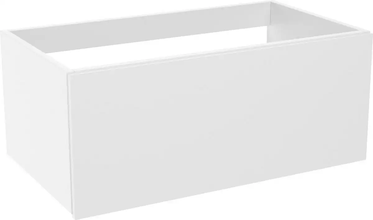 ЗОВ Тумба с умывальником Кито 100 K100LW0MWM-HPL38T6002 (белый матовый) – фото товара