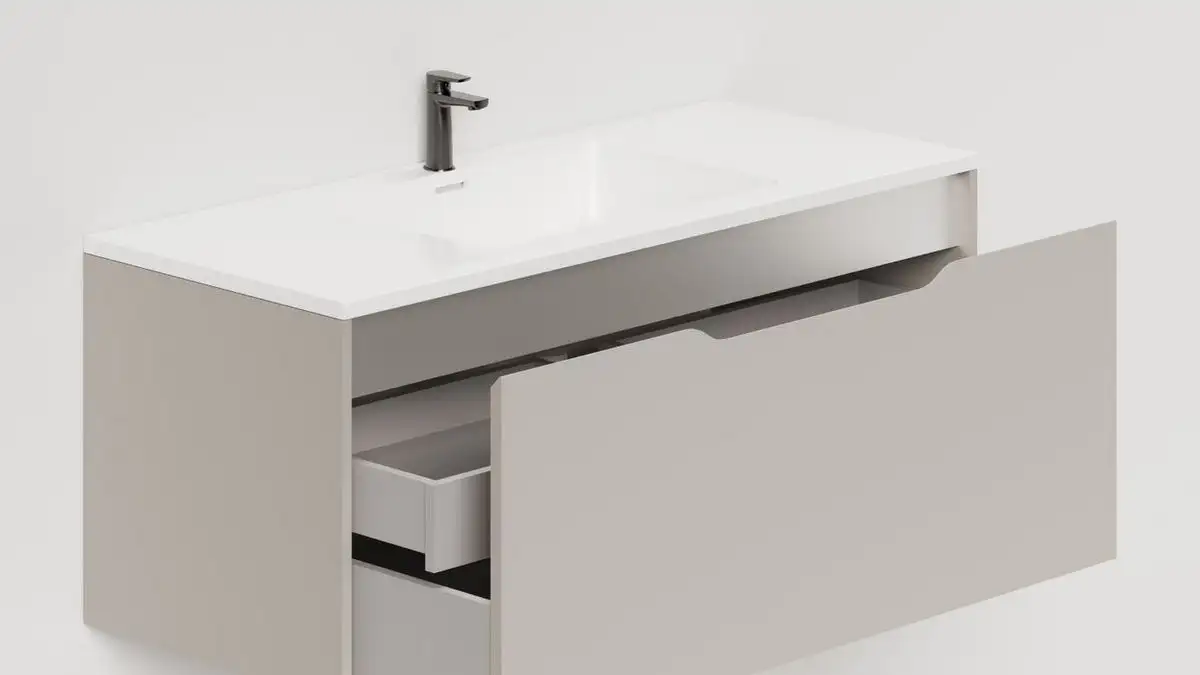 Salini Тумба под умывальник Smile 100 S1000G (серый) – фото товара